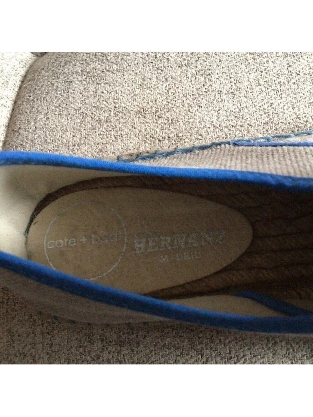 Cote & Boat Casa Hernanz Gray Canvas Espadrille Sneakers EU 39 / US 8.5–9 Casual